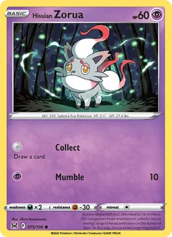 Kaart Hisuian Zorua