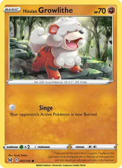 Kaart Hisuian Growlithe