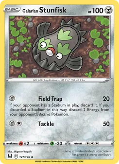 Kaart Galarian Stunfisk