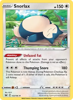 Kaart Snorlax