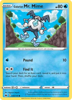 Kaart Galarian Mr. Mime