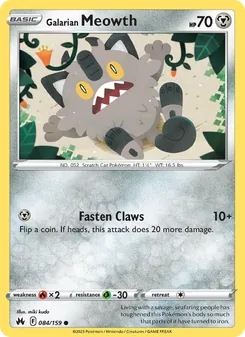 Kaart Galarian Meowth