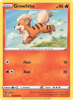 Kaart Growlithe