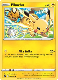 Kaart Pikachu