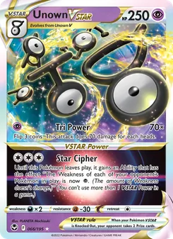 Kaart Unown VSTAR