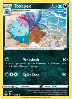 Kaart Toxapex