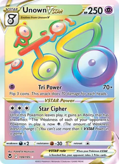 Kaart Unown VSTAR