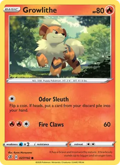 Kaart Growlithe