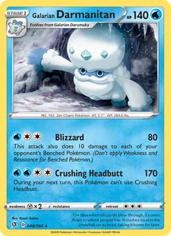 Kaart Galarian Darmanitan