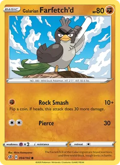 Kaart Galarian Farfetch'd