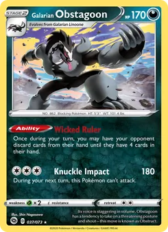 Kaart Galarian Obstagoon