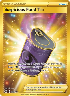 Kaart Suspicious Food Tin