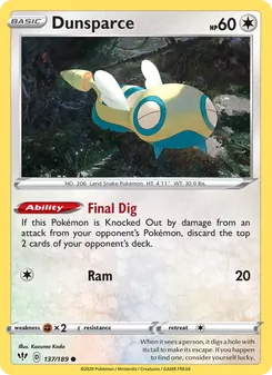 Kaart Dunsparce