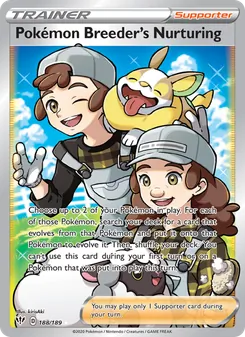 Kaart Pokémon Breeder's Nurturing