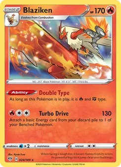 Kaart Blaziken