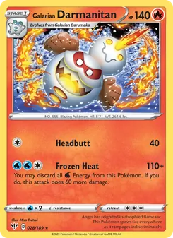 Kaart Galarian Darmanitan
