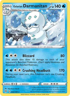 Kaart Galarian Darmanitan