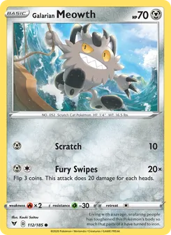 Kaart Galarian Meowth
