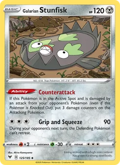 Kaart Galarian Stunfisk