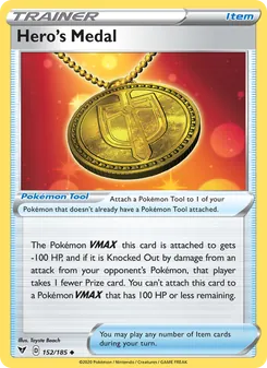 Kaart Hero's Medal