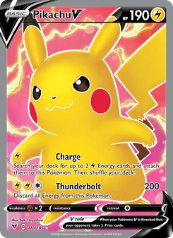 Kaart Pikachu V