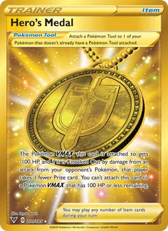 Kaart Hero's Medal