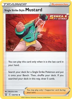 Kaart Single Strike Style Mustard