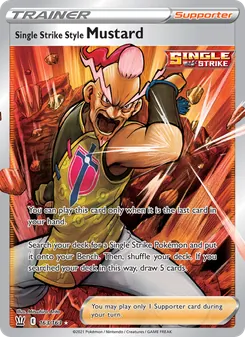 Kaart Single Strike Style Mustard