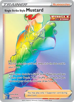 Kaart Single Strike Style Mustard