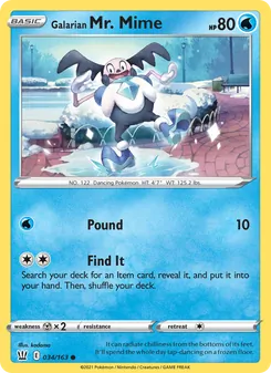 Kaart Galarian Mr. Mime