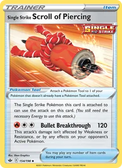 Kaart Single Strike Scroll of Piercing