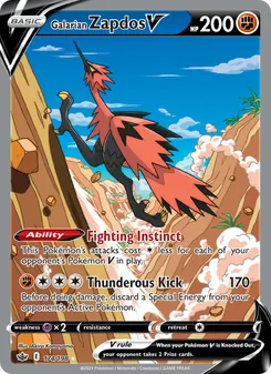 Kaart Galarian Zapdos V