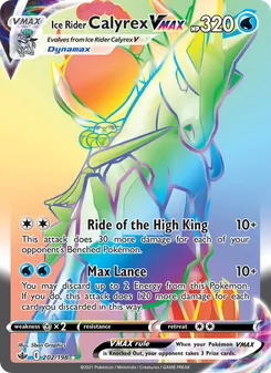 Kaart Ice Rider Calyrex VMAX