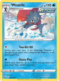 Kaart Weavile