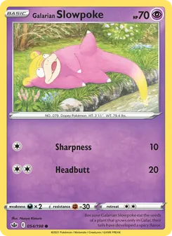 Kaart Galarian Slowpoke