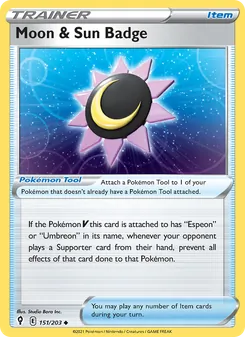 Kaart Moon & Sun Badge