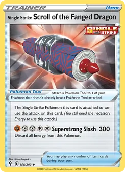 Kaart Single Strike Scroll of the Fanged Dragon