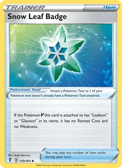 Kaart Snow Leaf Badge