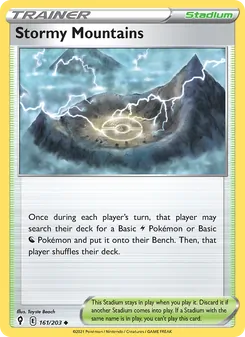Kaart Stormy Mountains
