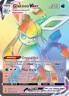 Kaart Glaceon VMAX