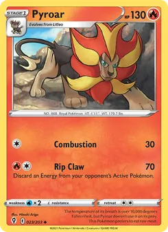 Kaart Pyroar