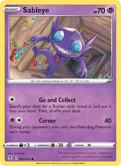 Kaart Sableye