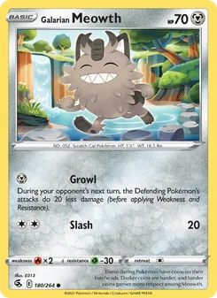 Kaart Galarian Meowth