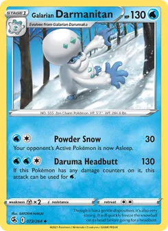 Kaart Galarian Darmanitan