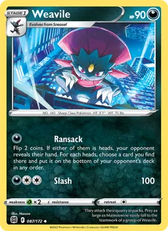 Kaart Weavile