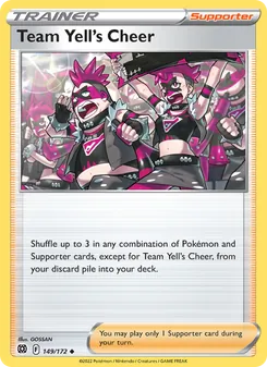 Kaart Team Yell's Cheer