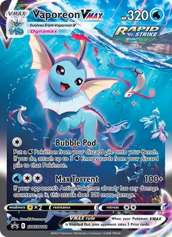 Kaart Vaporeon VMAX