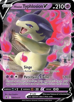 Kaart Hisuian Typhlosion V