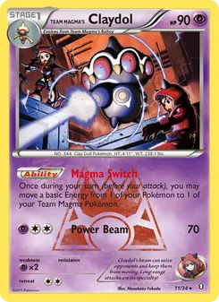Kaart Team Magma's Claydol