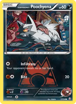 Kaart Team Magma's Poochyena